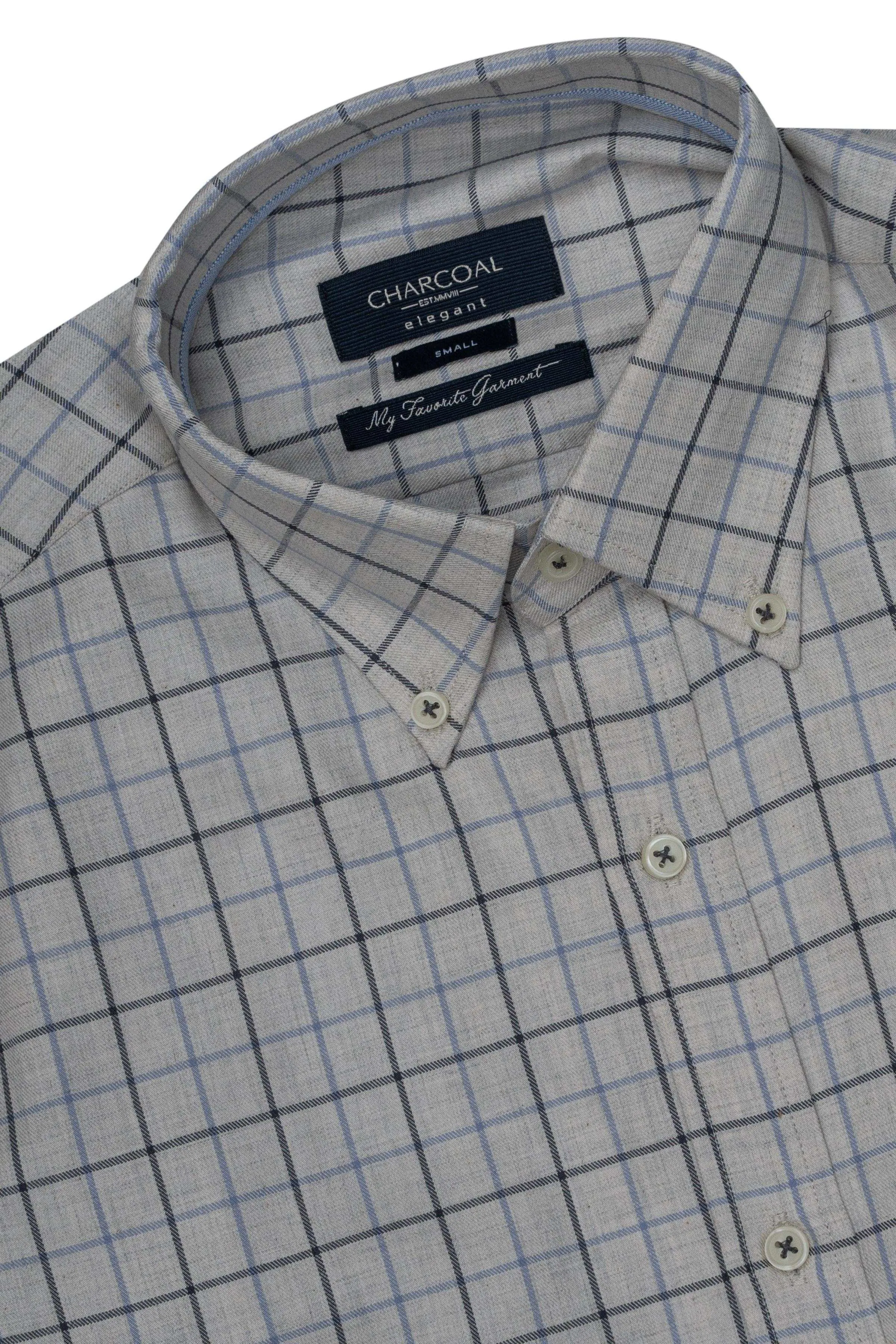SEMI FORMAL SHIRT GREY CHECK