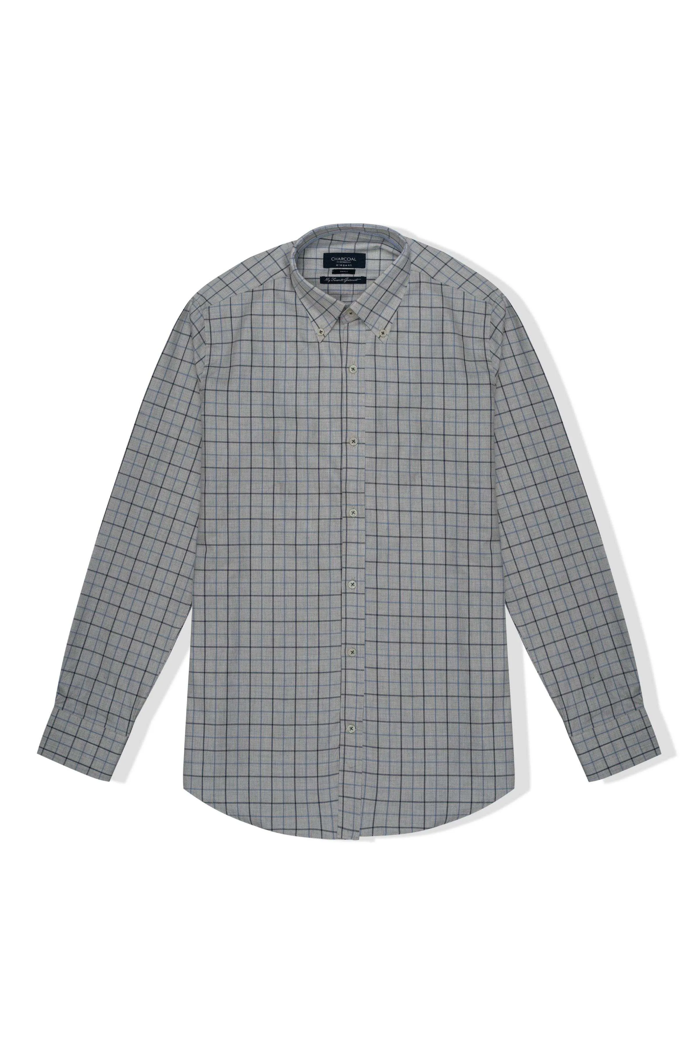 SEMI FORMAL SHIRT GREY CHECK