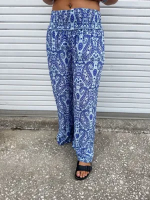 Simply Southern Palazzo Pants- Paisley