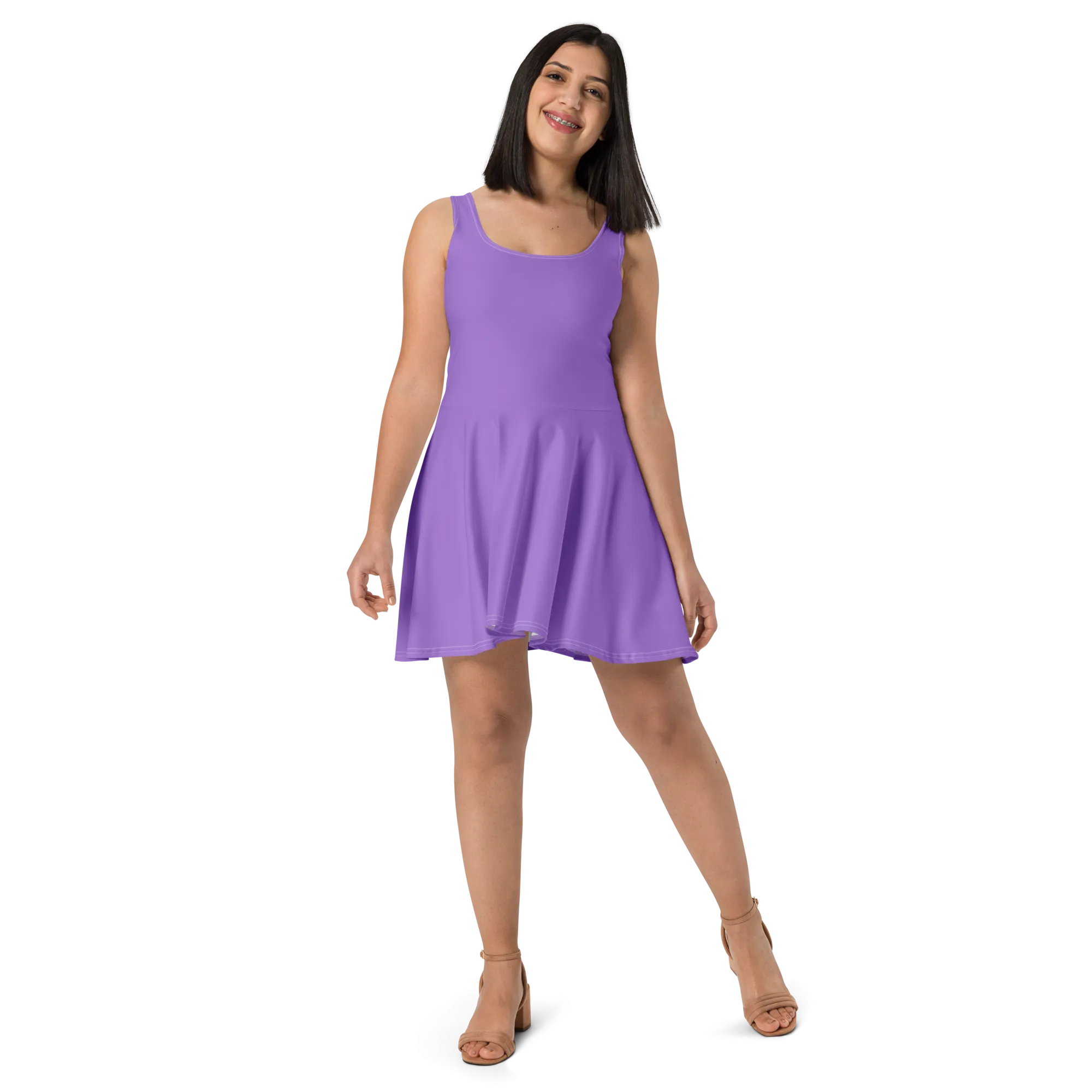 Skater Dress - Coastal Purple