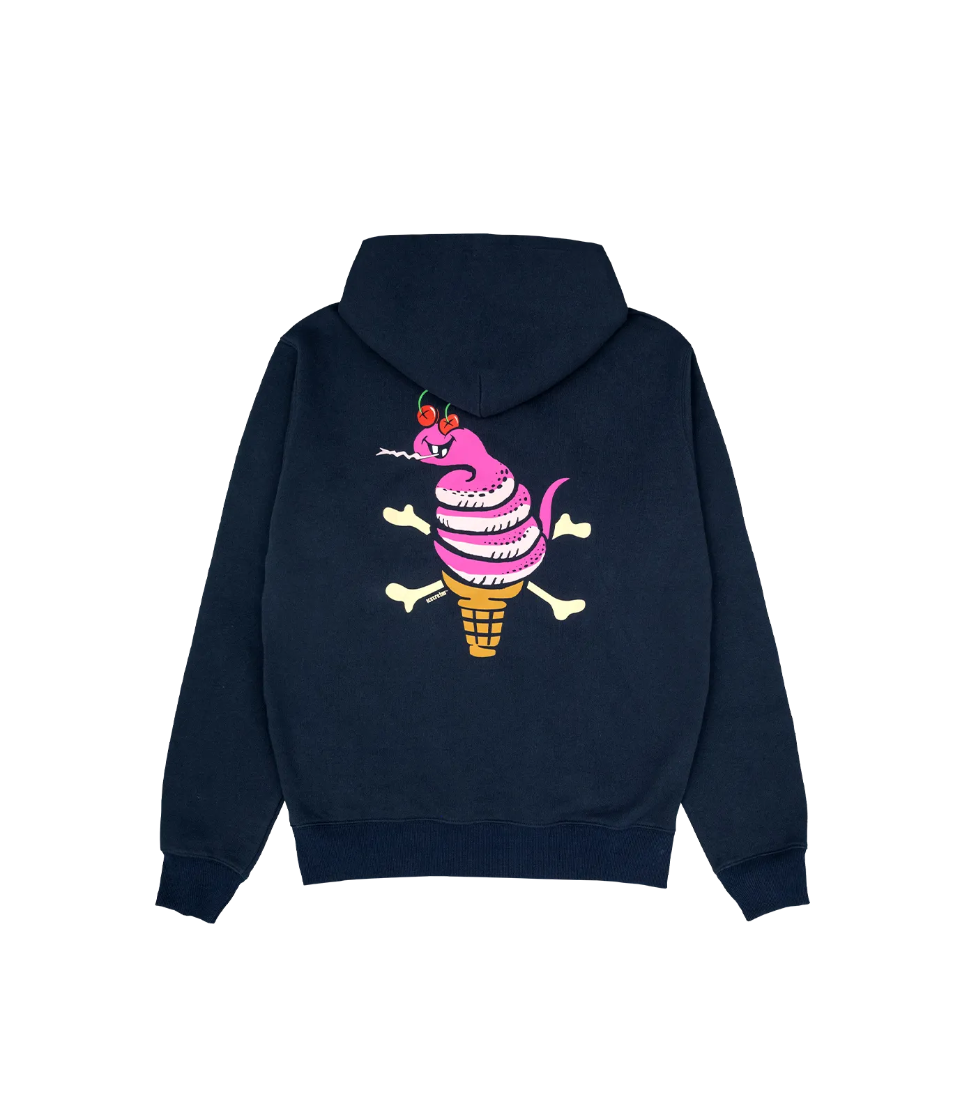 SNAKE ICECREAM HOODIE - NAVY