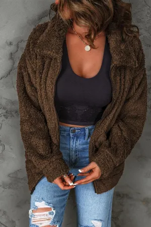 Snuggly Brown Teddy Jacket