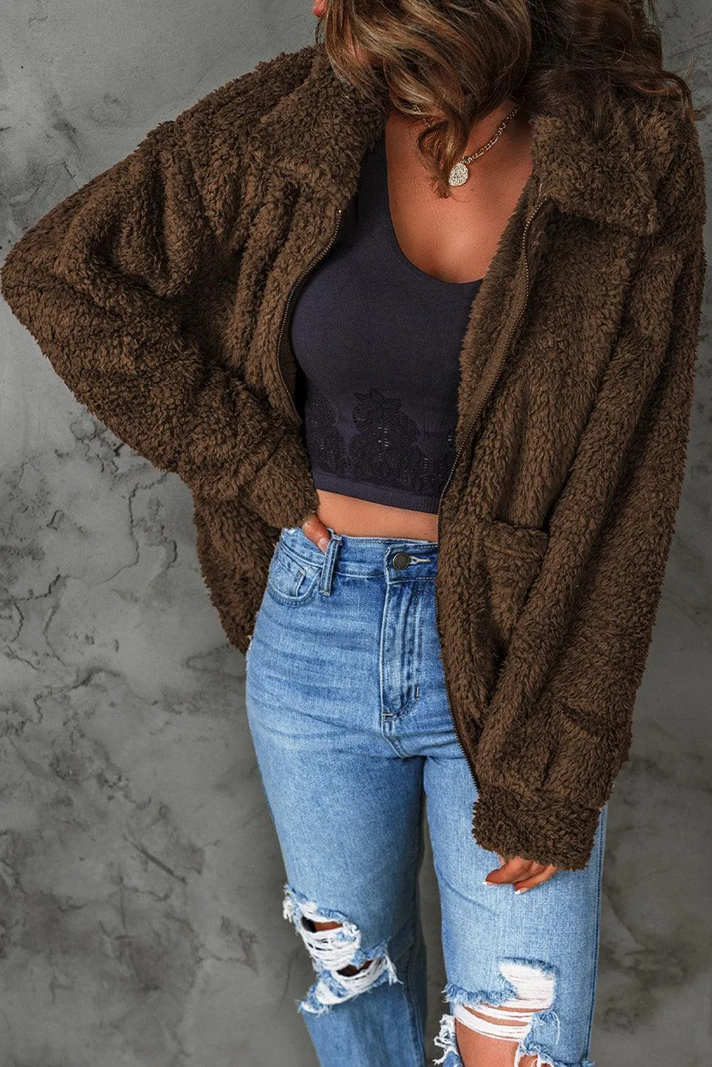 Snuggly Brown Teddy Jacket