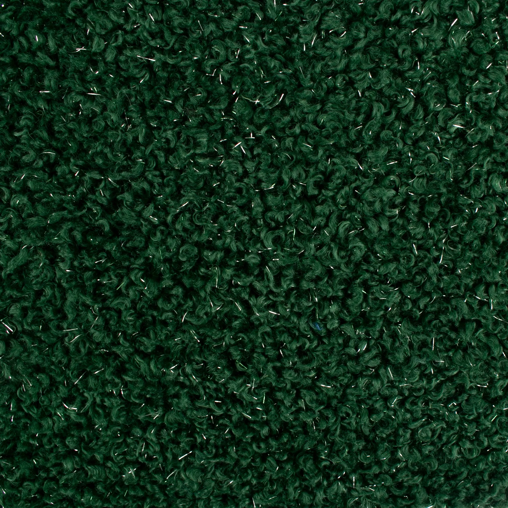 Solid Metallic Bouclé - MARGOT - Green forest