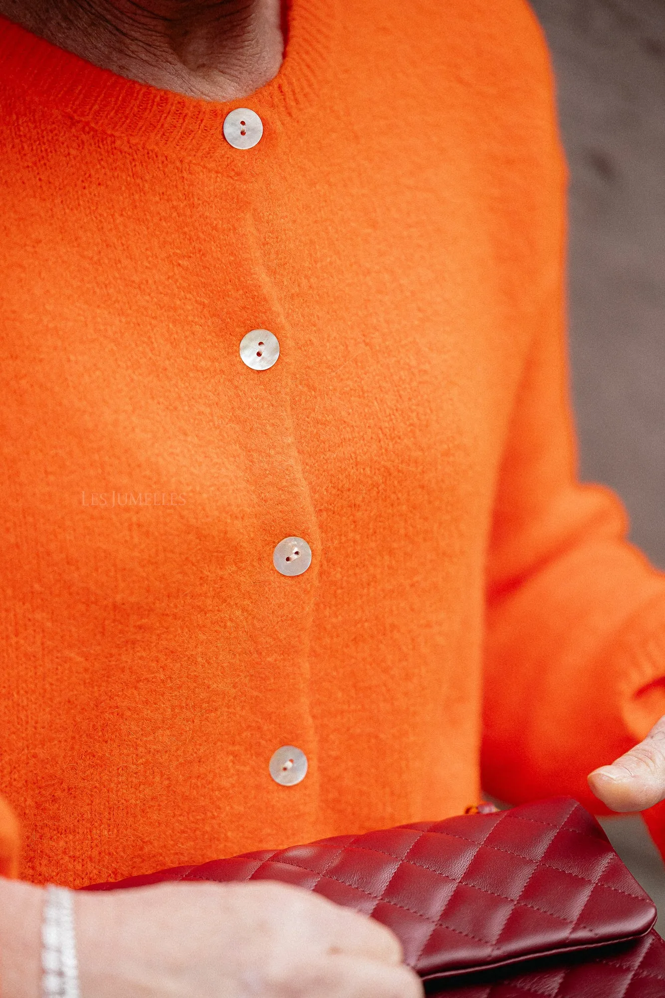 Sophia cardigan orange
