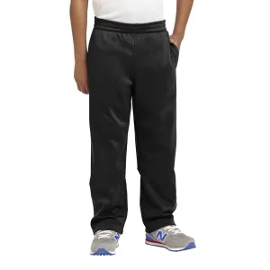 Sport-Tek Youth Black Sport-Wick Fleece Pant