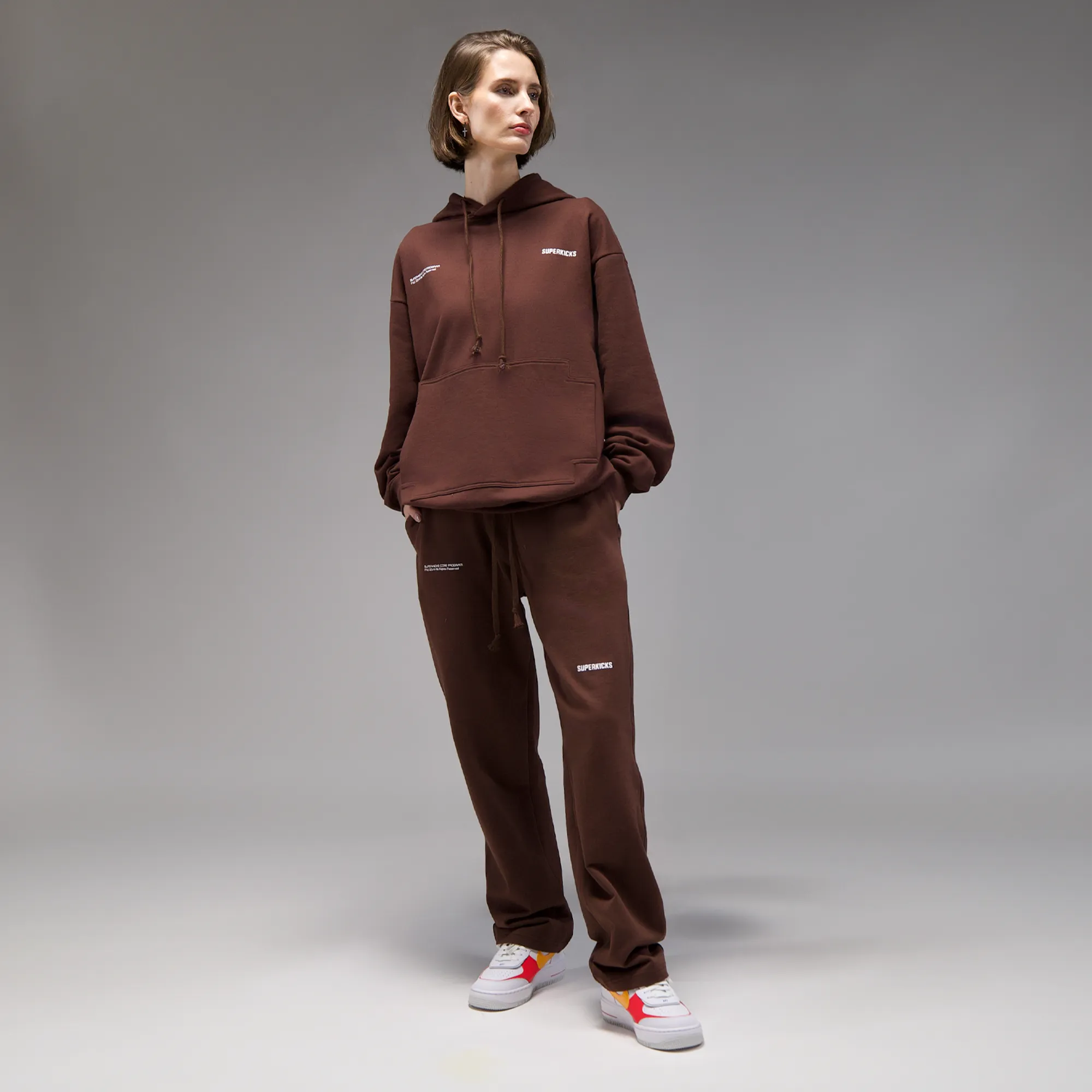 Superkicks | CORE 3.0 UNISEX HOODIE { BROWN