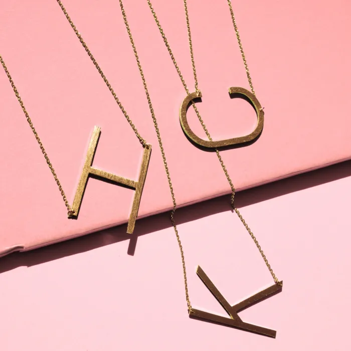 T Monogram Initial Necklace
