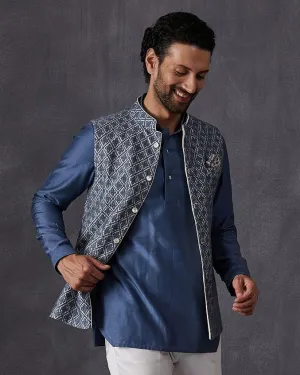 Teal Blue Jacket Set