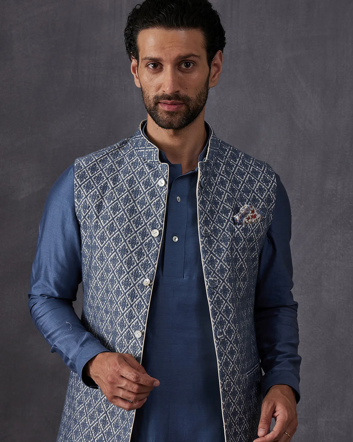 Teal Blue Jacket Set