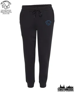 The Barketplace Midweight Fleece Pants w/Pockets (Blue Logo) - Black
