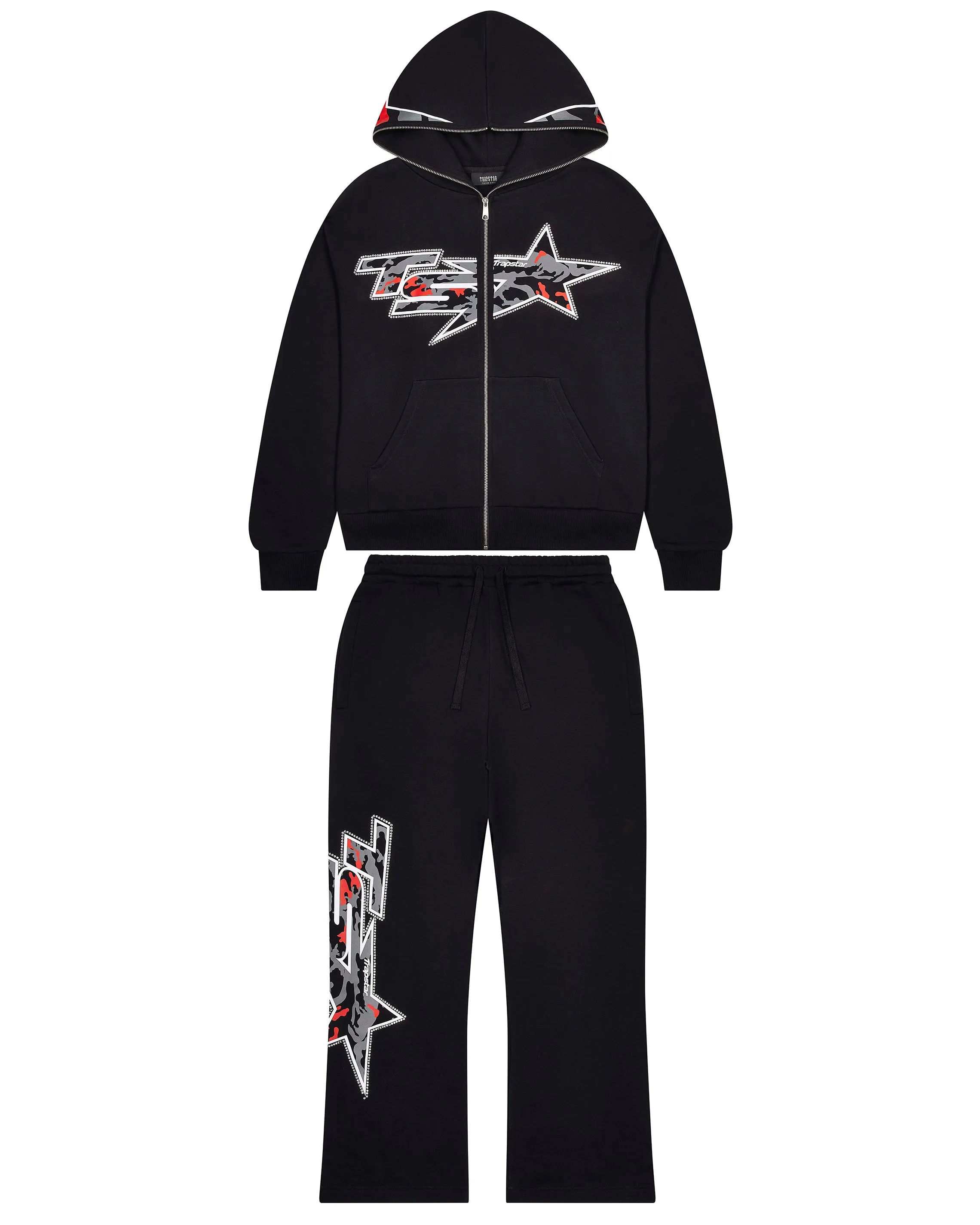 TS Star Camo Hoodie - Black