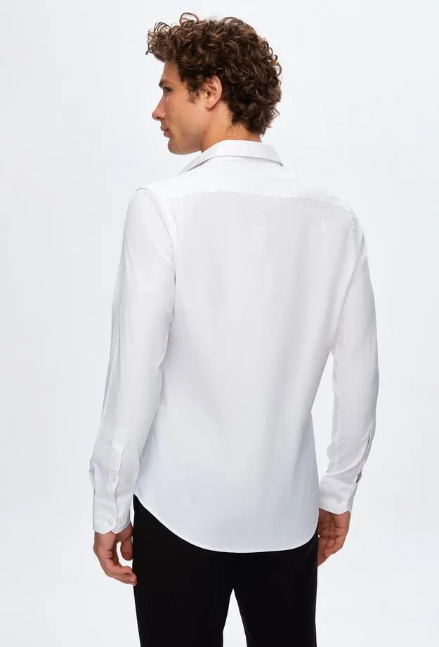Twn Slim Fit Plain Travel Shirt