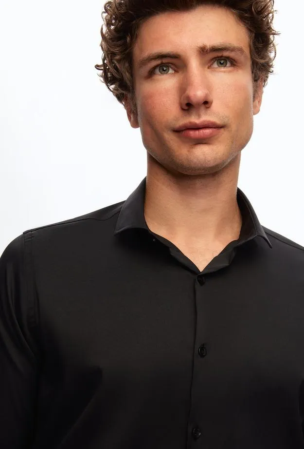 Twn Slim Fit Plain Travel Shirt
