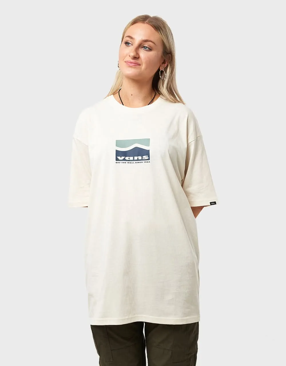 Vans Center Sidestripe T-Shirt - Antique White
