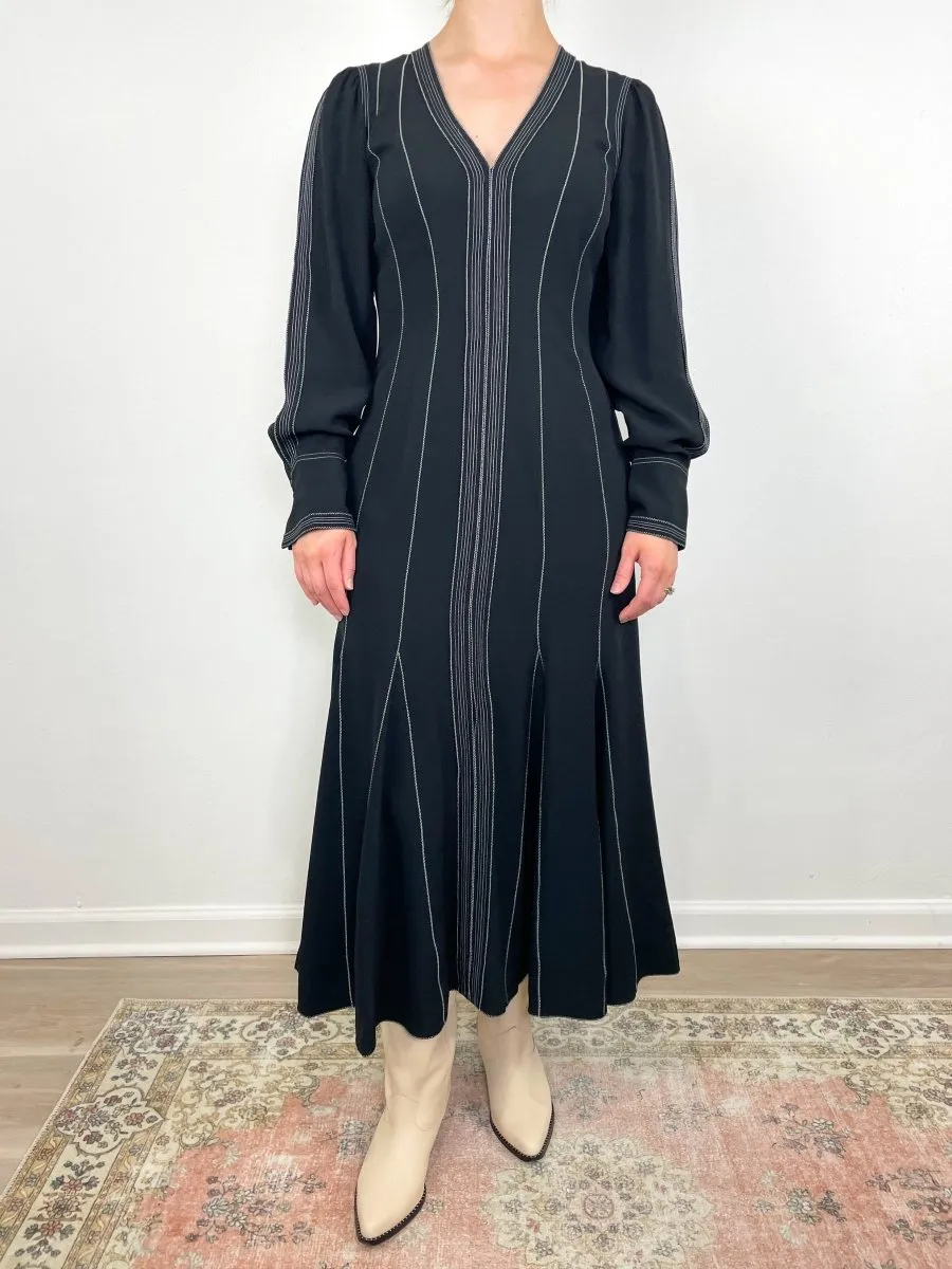 Vienne Dress in Noir