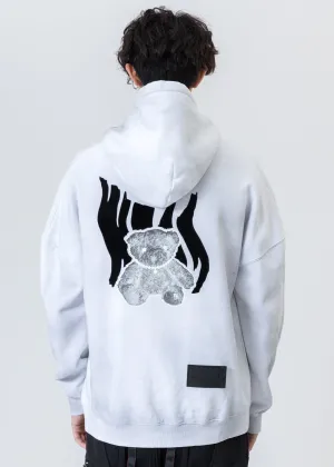 White Glow In The Dark Teddy Hoodie