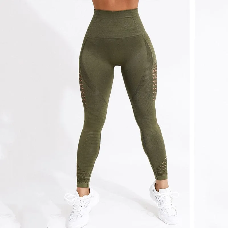 Women High Waist Push Up Leggings Seamless Fitness Leggings