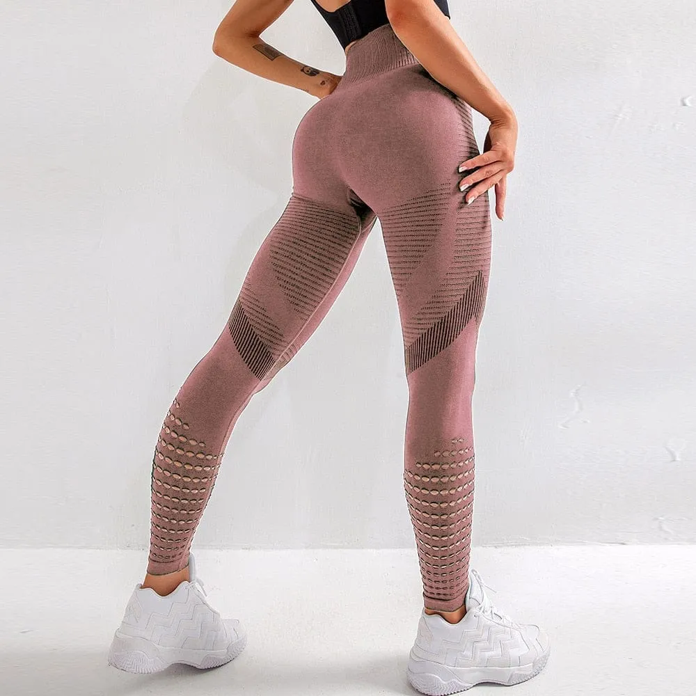 Women High Waist Push Up Leggings Seamless Fitness Leggings