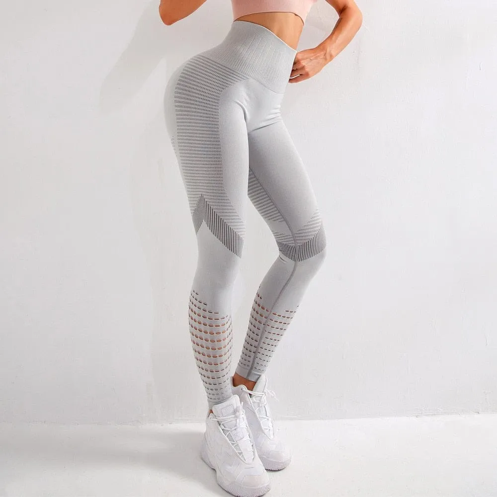 Women High Waist Push Up Leggings Seamless Fitness Leggings