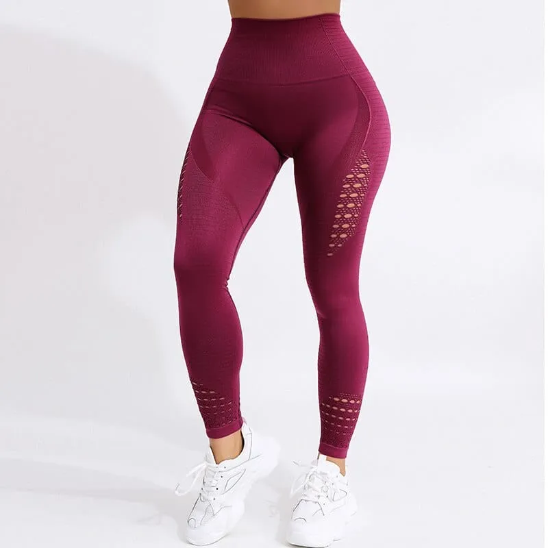 Women High Waist Push Up Leggings Seamless Fitness Leggings