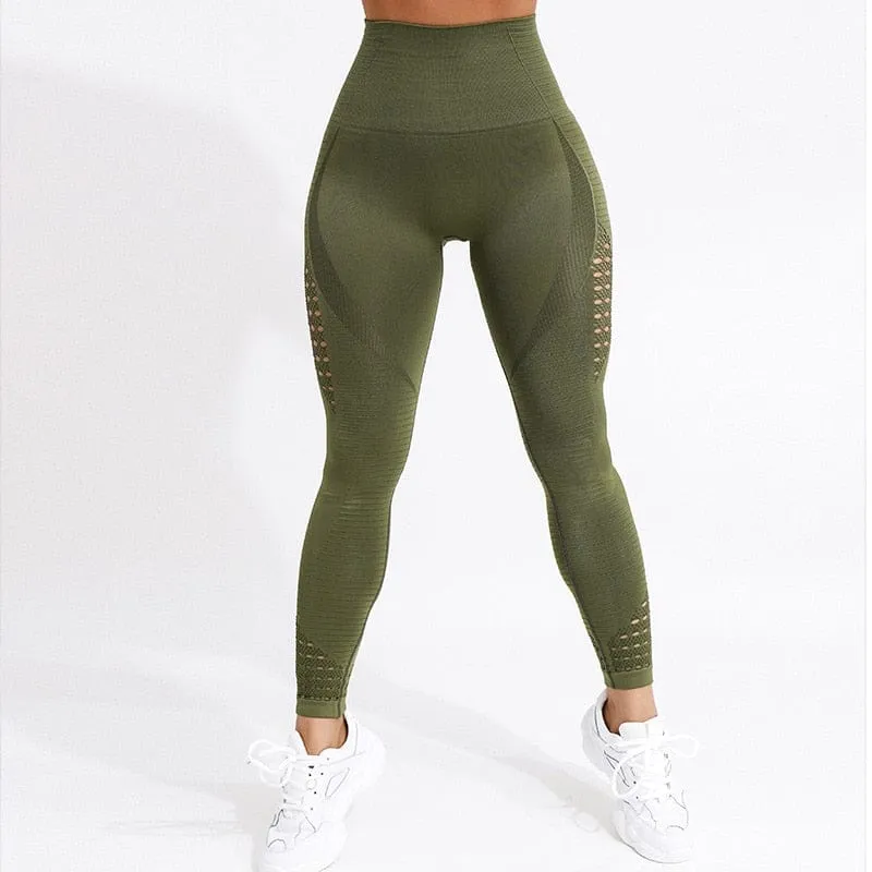 Women High Waist Push Up Leggings Seamless Fitness Leggings