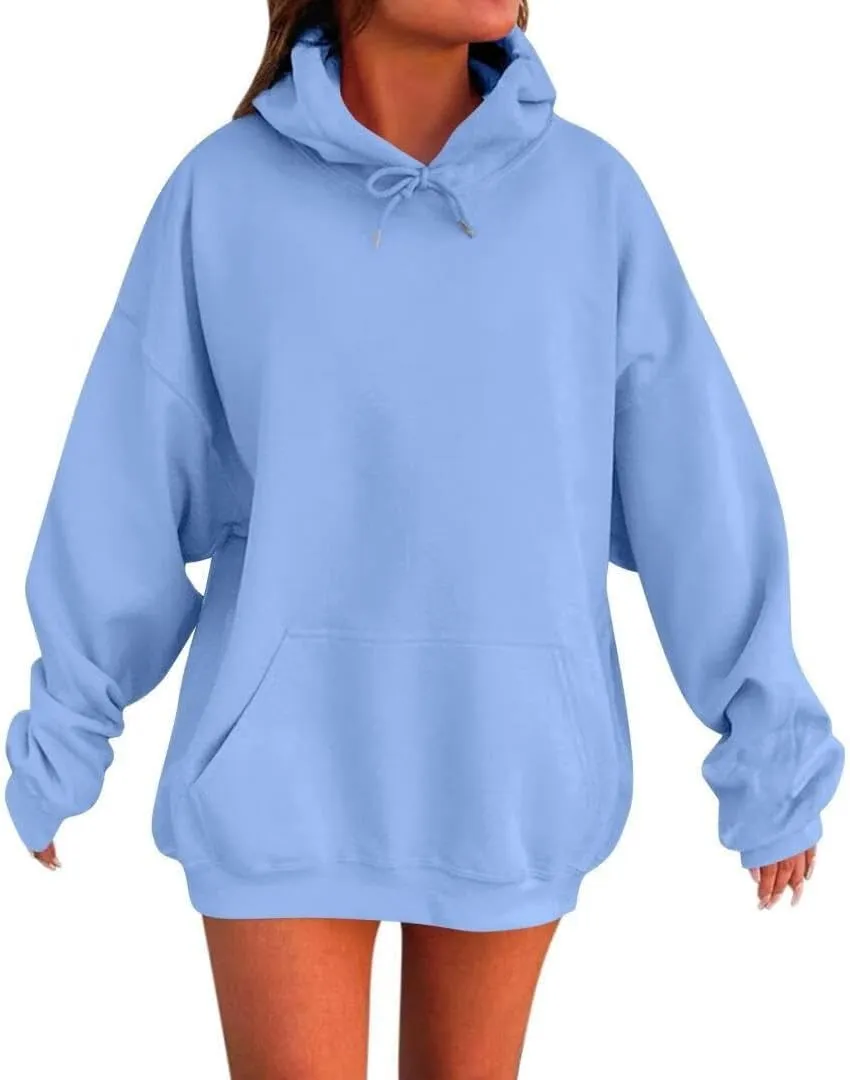 Womens Oversized Hoodies Fleece Sweatshirts Long Sleeve Sweaters Pullover Fall Outfits Winter Clothes