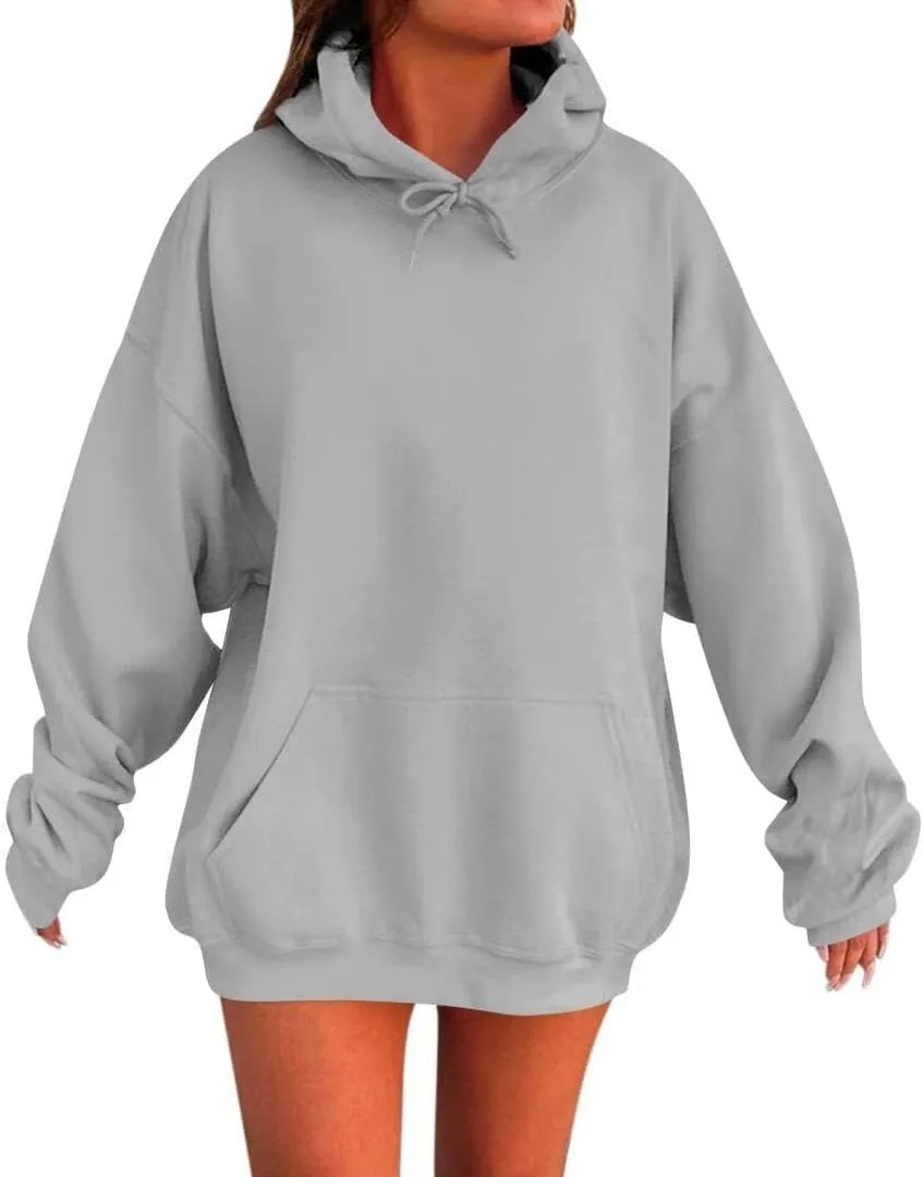 Womens Oversized Hoodies Fleece Sweatshirts Long Sleeve Sweaters Pullover Fall Outfits Winter Clothes