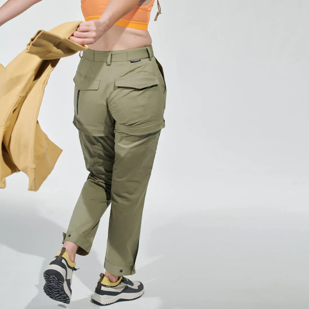 Women's Zip-Off Pant Sage Khaki