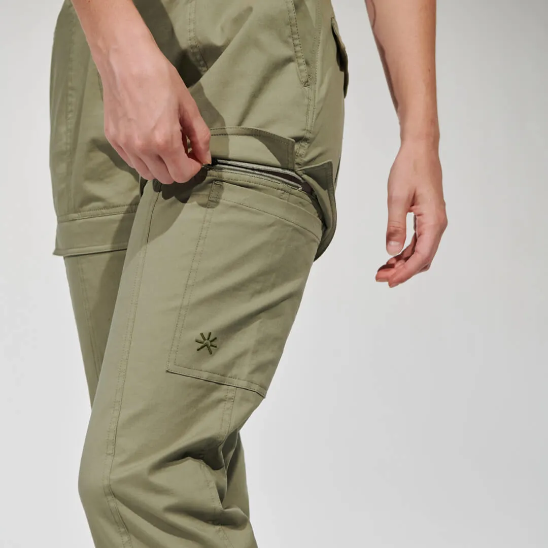 Women's Zip-Off Pant Sage Khaki