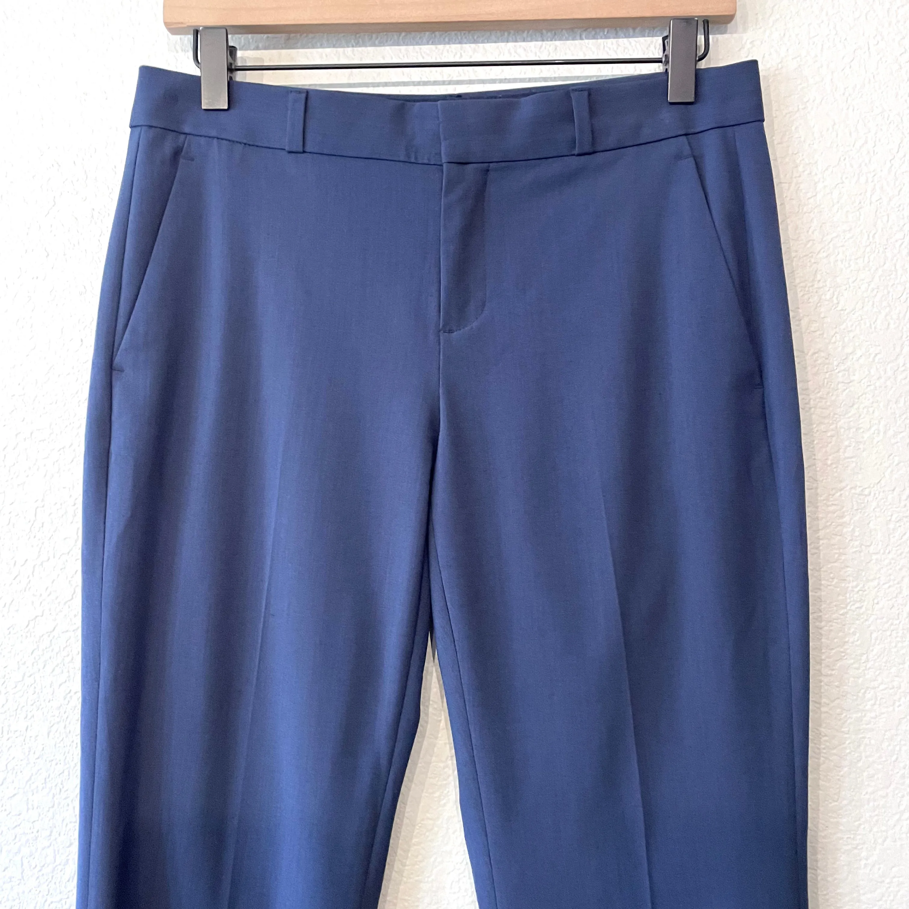 Wool Straight Leg Dress Pants