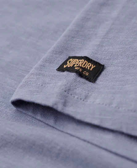 Workwear Scripted Graphic T-Shirt - Tidal Blue Slub