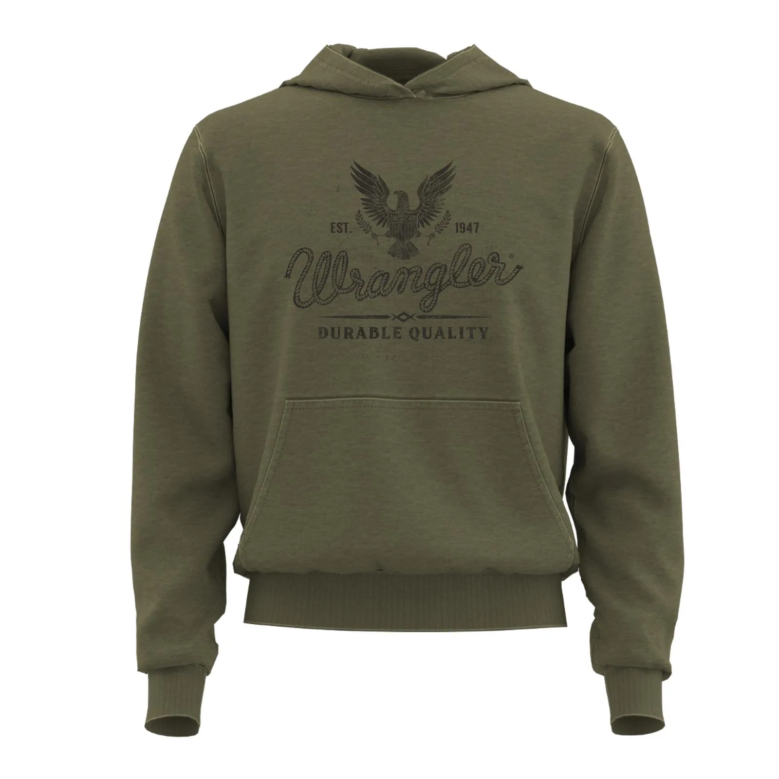 Wrangler® Children's Burnt Olive Logo Hoodie 112319254